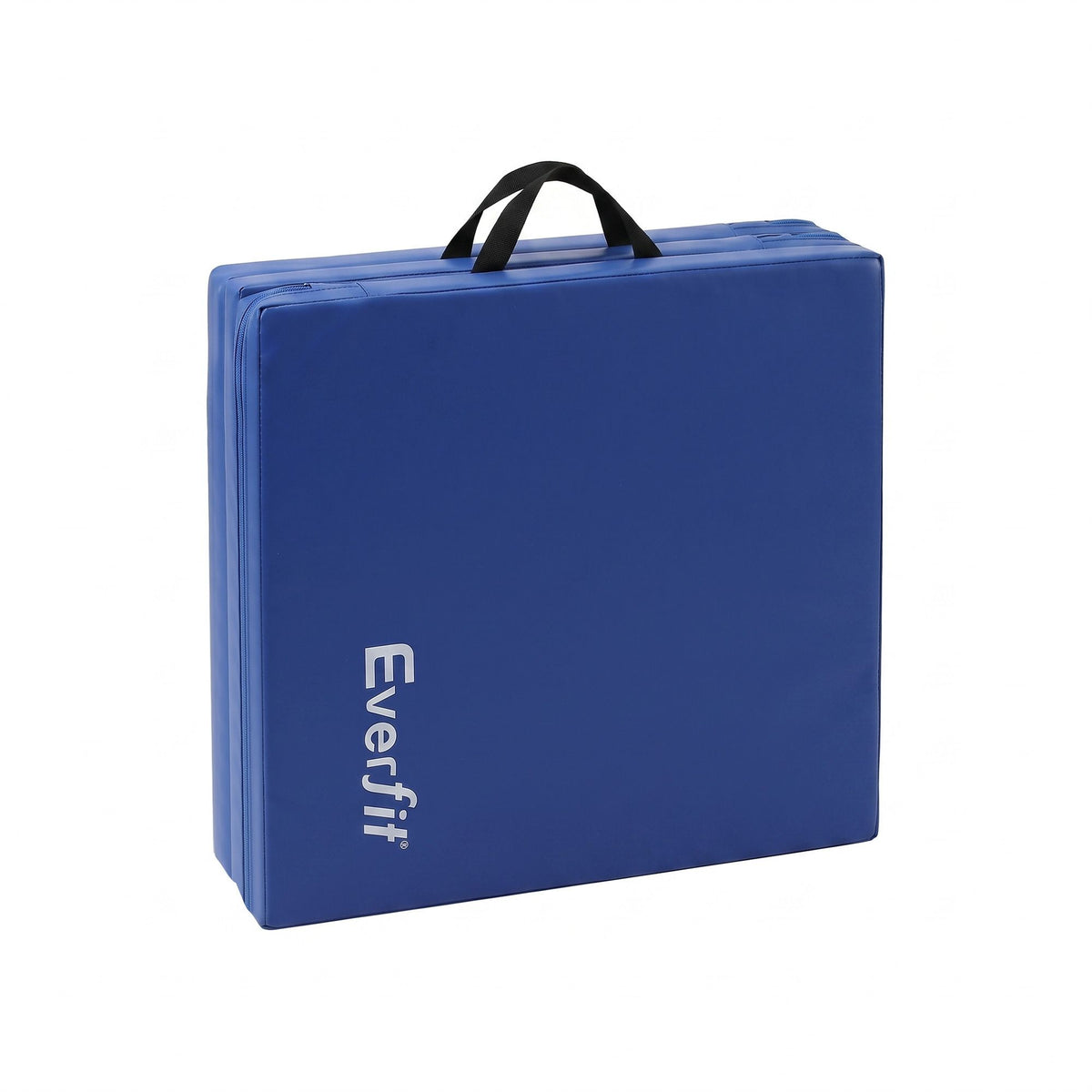 Everfit 180x60cm Gymnastics Mats Folding Exercise Floor Mat Portable 3 Fold Tumbling Mat Blue