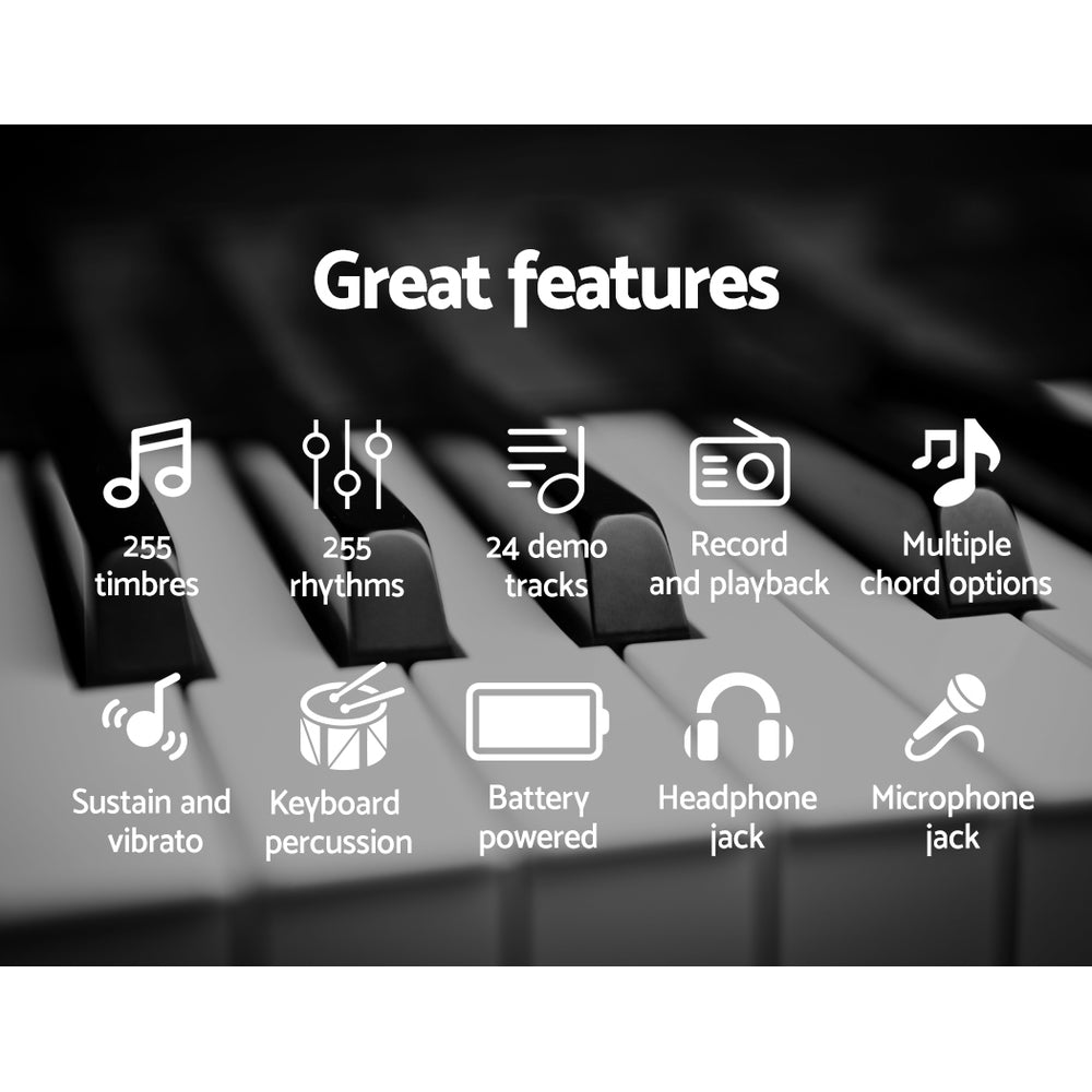 Alpha 61 Keys Electronic Piano Keyboard Digital Electric w - EK-JK-60-SL-H