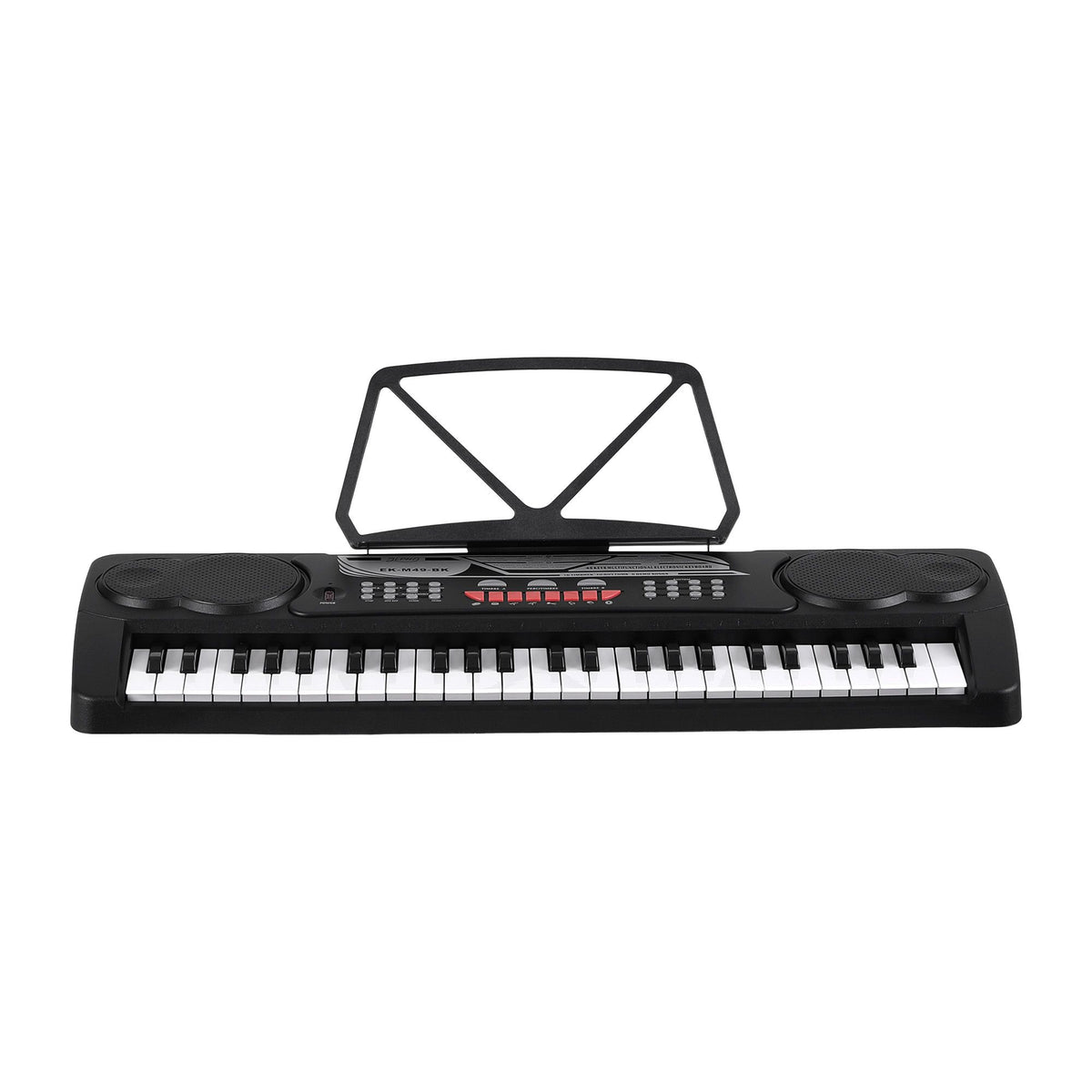 Alpha 49 Key Electronic Keyboard Portable Digital Piano Musical Instrument Black