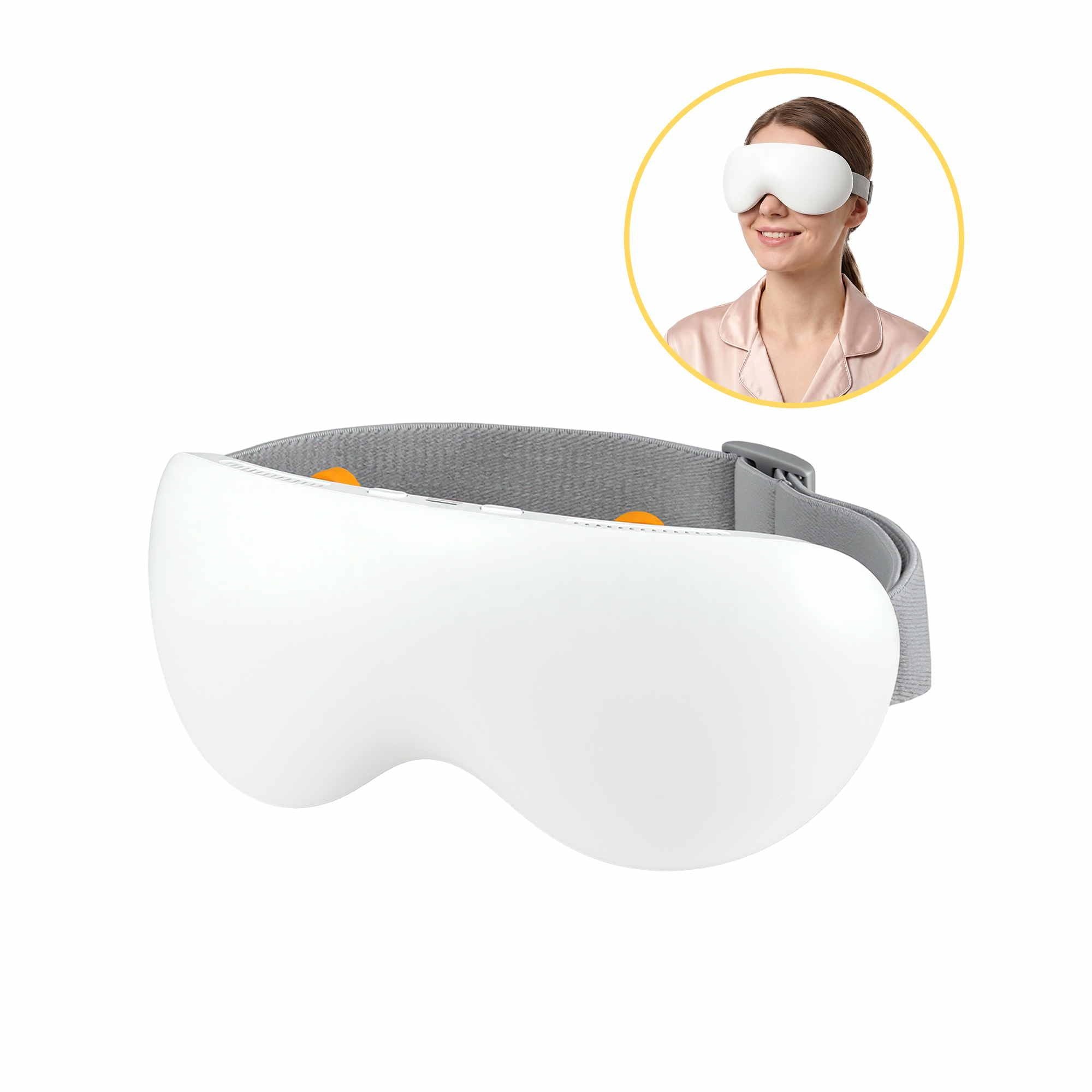 Livemor Eye Massager Cooling Heating Wireless Eye Mask White - 590370