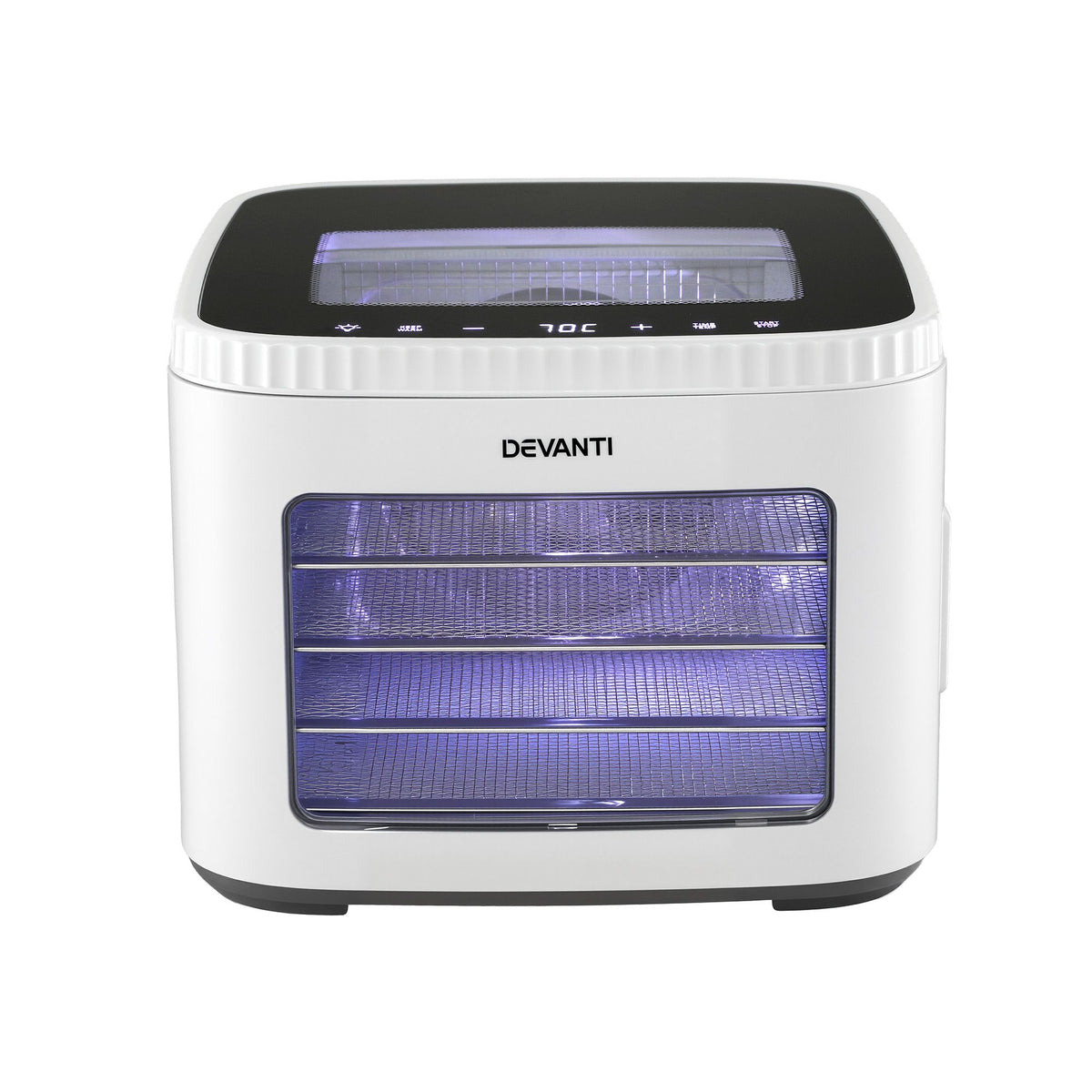 Devanti Food Dehydrator Machine 5 Tray Mini Fruit Dryer Maker White