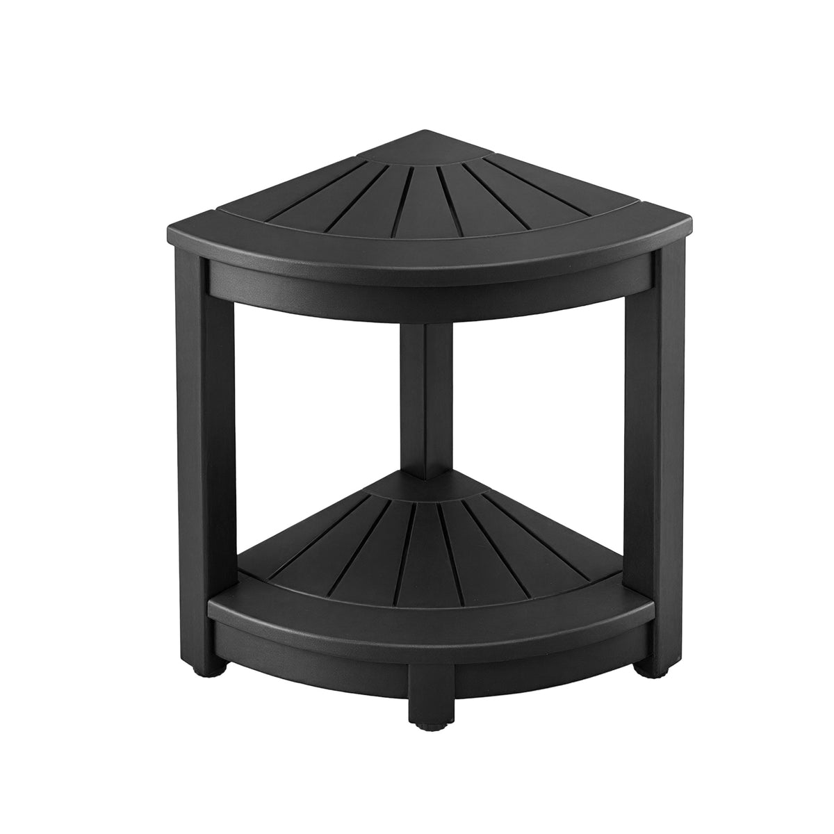 Gardeon Outdoor Coffee Side Table HDPE Desk Corner - FF-BEACH-DESK-HECOR-BK