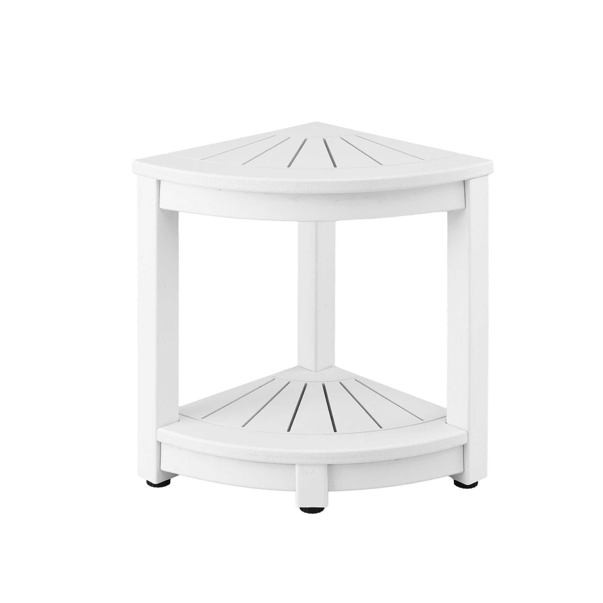 Gardeon Outdoor Coffee Side Table HDPE Desk Corner - FF-BEACH-DESK-HECOR-WH