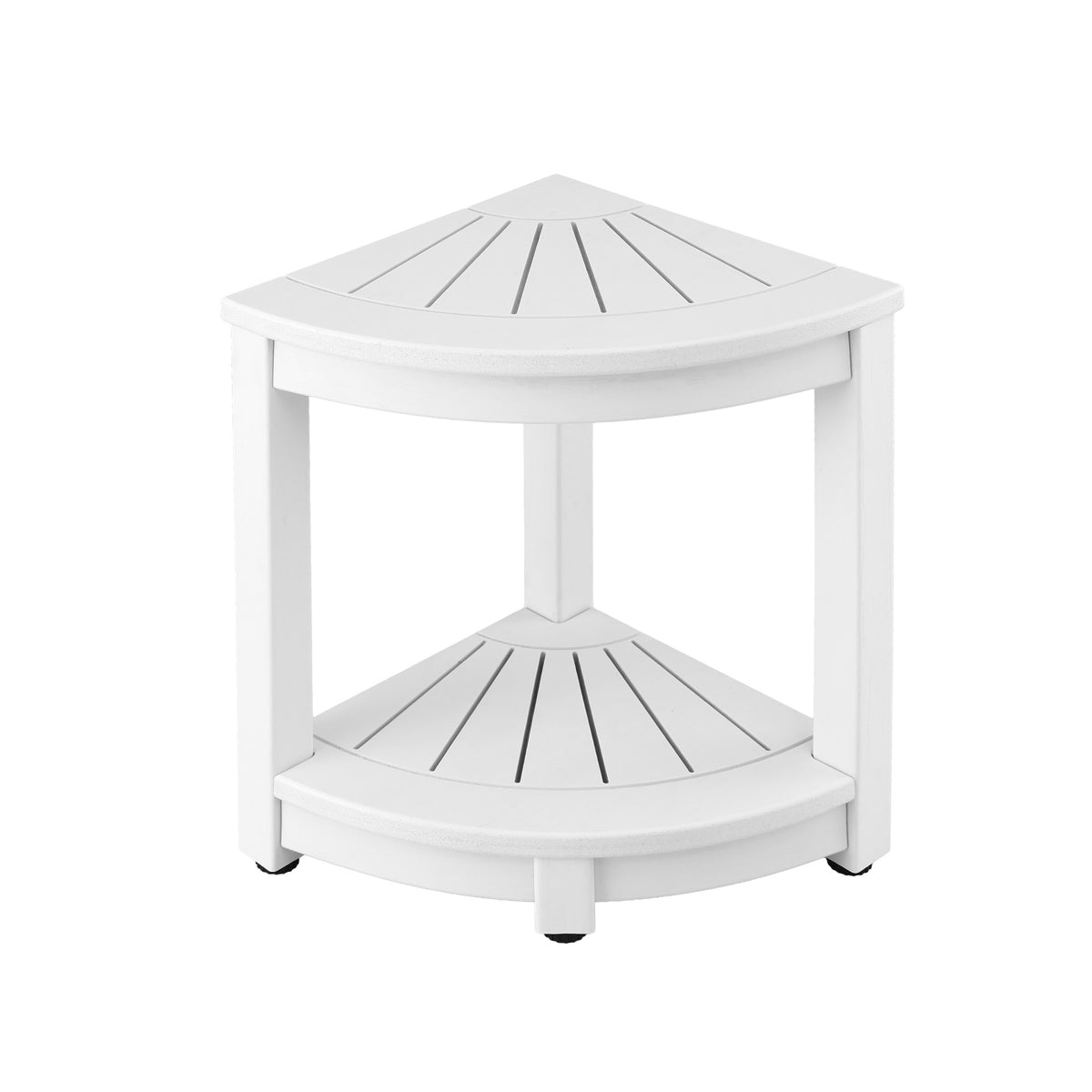 Gardeon Outdoor Coffee Side Table HDPE Desk Corner - FF-BEACH-DESK-HECOR-WH