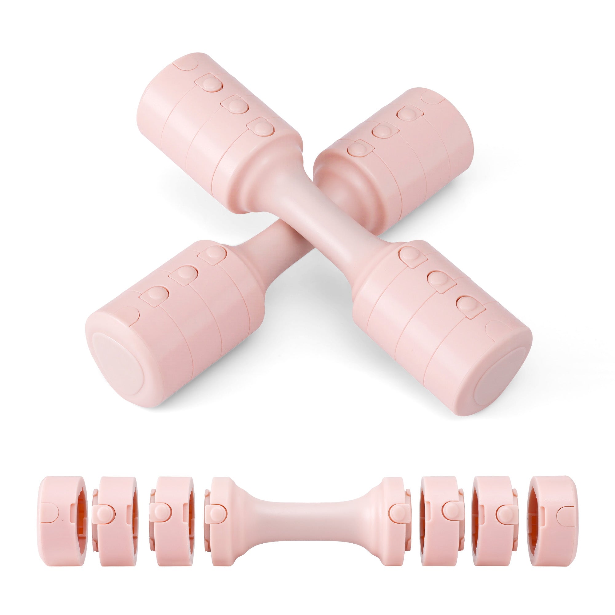 Everfit 2x2.5kg Adjustable Dumbbell Set Weights Set 4-in-1 Home - FIT-K-DB-5KG