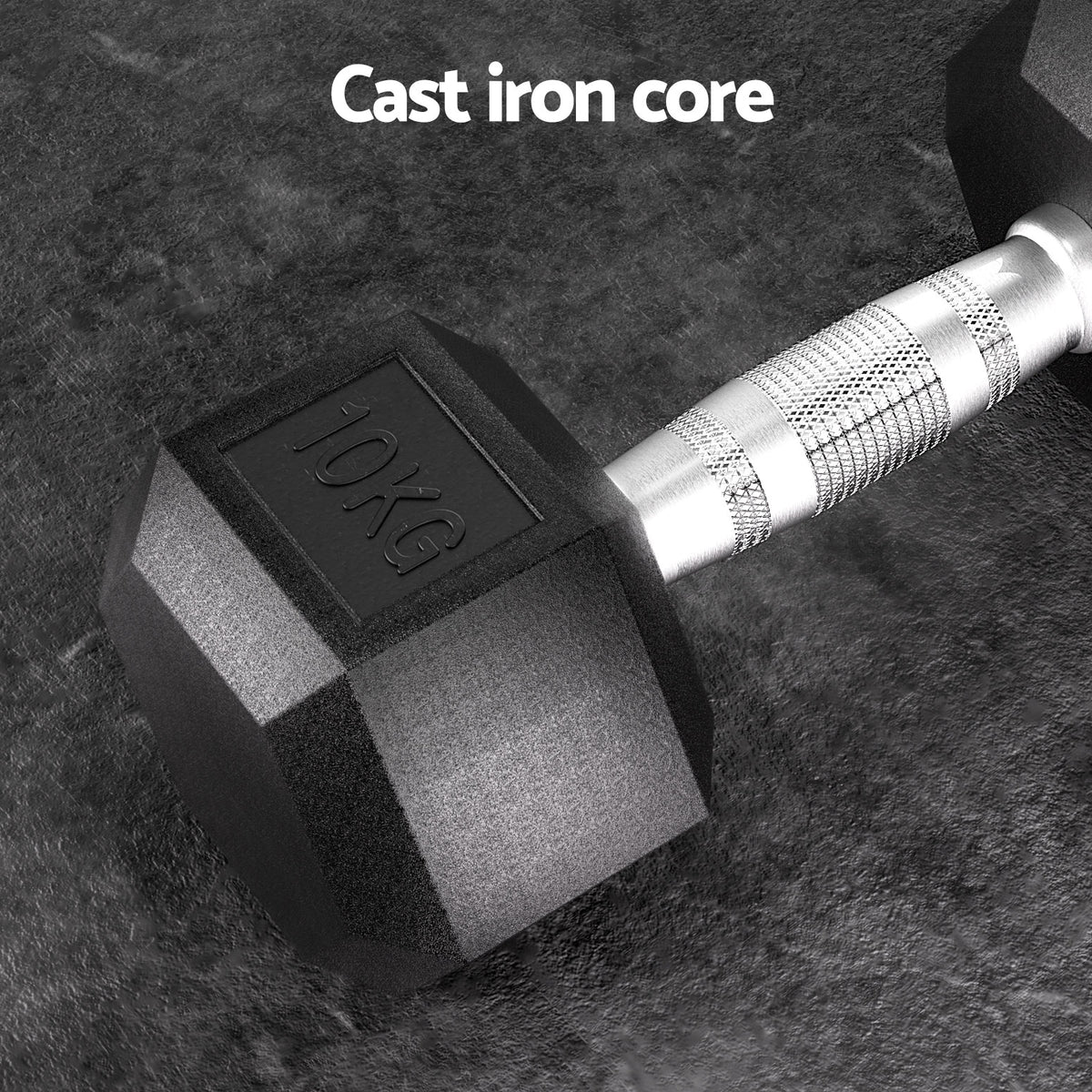 Everfit 20kg Hex Dumbbells Set Dumbbells Weights Lifting Bench Gym Work - 774937