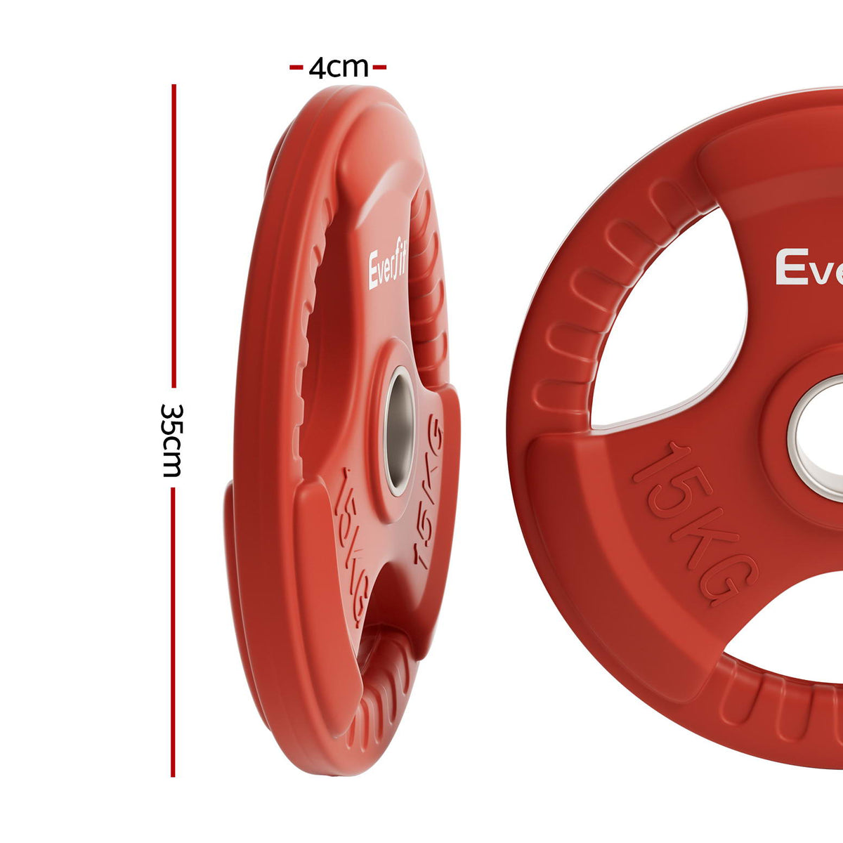 Everfit Weight Plates Olympic 15kg Dumbbell Barbell Plate Weight Lifting Home