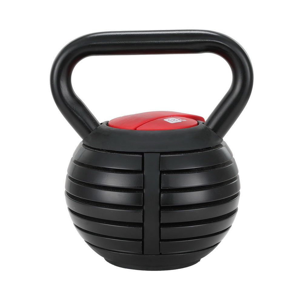 Everfit 18kg Adjustable Kettlebell Set Portable Kettle Bell Weight Dumbbells