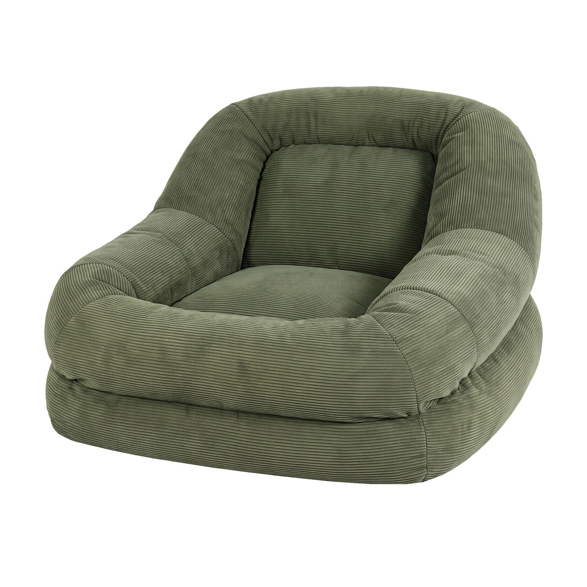 Artiss Armchair Floor Chair Couch Recliner 1 Seater Clo - FLOOR-LAZY-02CPS-1S-GN