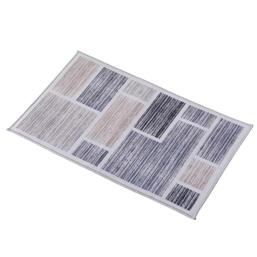 Artiss Floor Rug 50X80cm Doormat Soft Velvet Non-Slip Bath Mat Small Modern