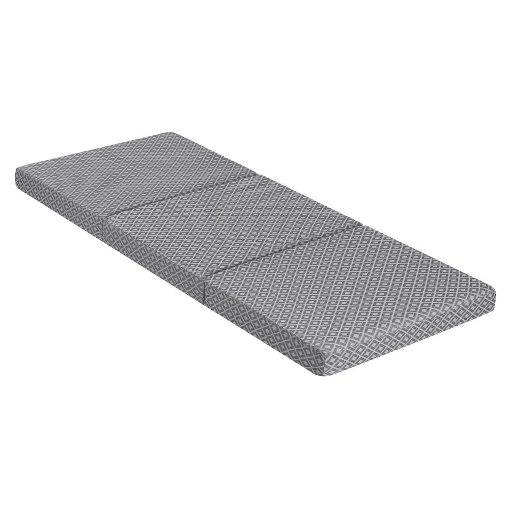 Giselle Foldable Mattress Folding Sofa Bed Trifold - FOAM-MFM-TRIO-DUAL-GY