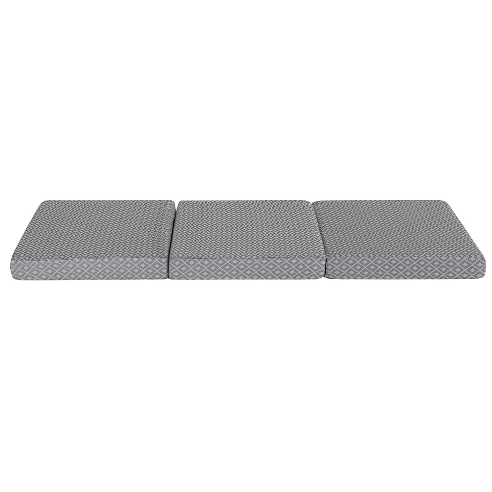 Giselle Foldable Mattress Folding Sofa Bed Trifold - FOAM-MFM-TRIO-DUAL-GY