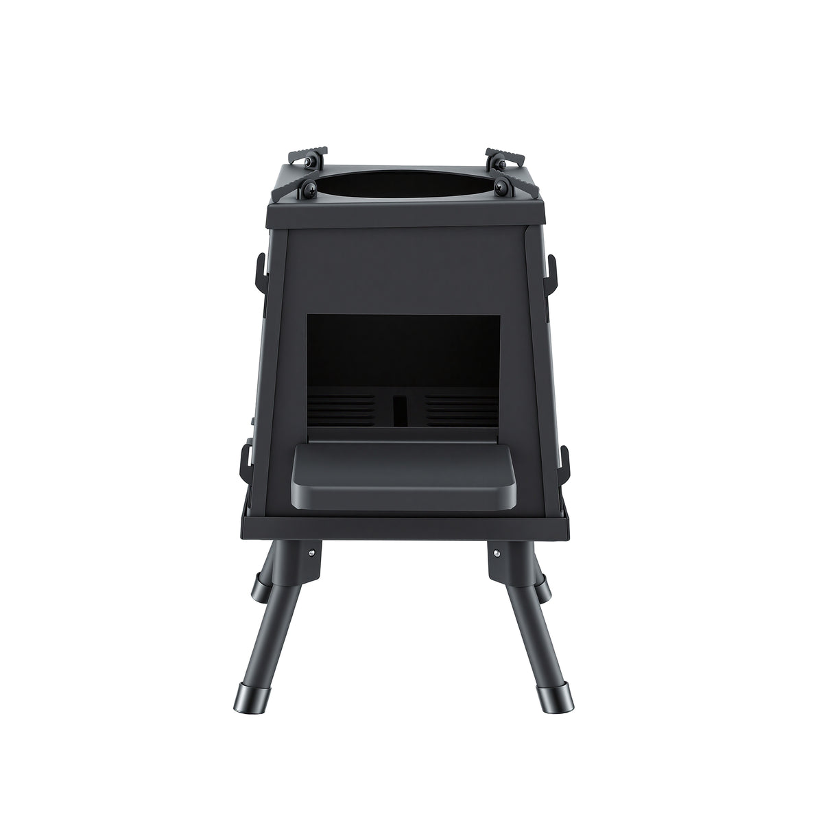 Grillz Fire Pit BBQ Portable Outdoor Fireplace Metal Camping Stove for Boiling Water, BBQ, Picnics