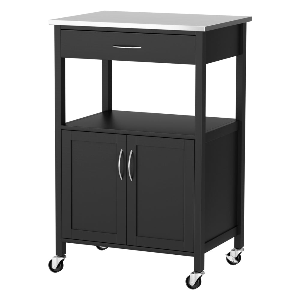 Artiss Kitchen Island Trolley Rolling Serving Cart Storage Drawer Cupbo - 216729