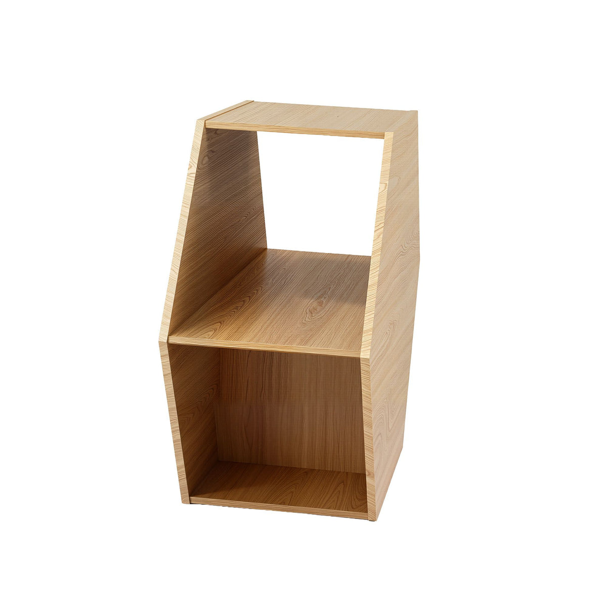 Artiss Coffee Table Hexagonal Center Table Open Storage Wood - 544495