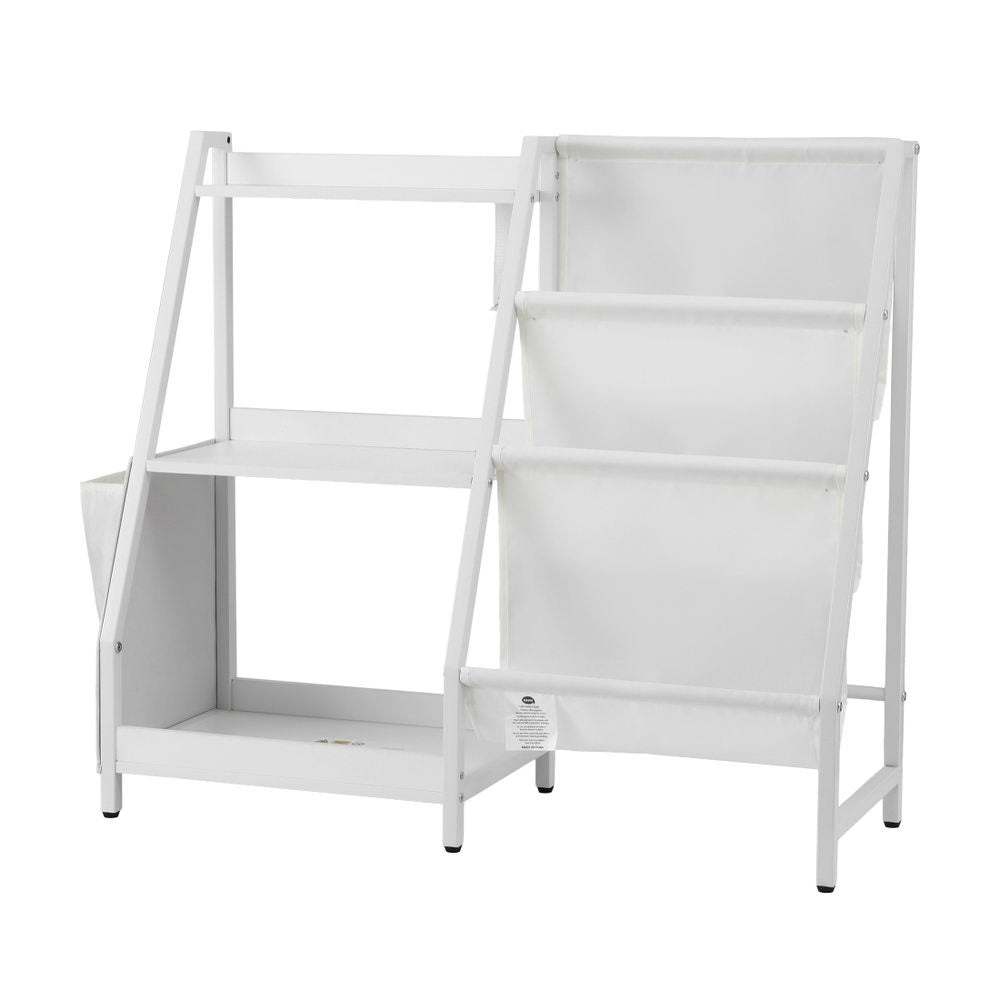Keezi 3-Tier Kids Bookshelf Bookcase Children Toy Storage - FURNI-G-BOOK-MT-WH