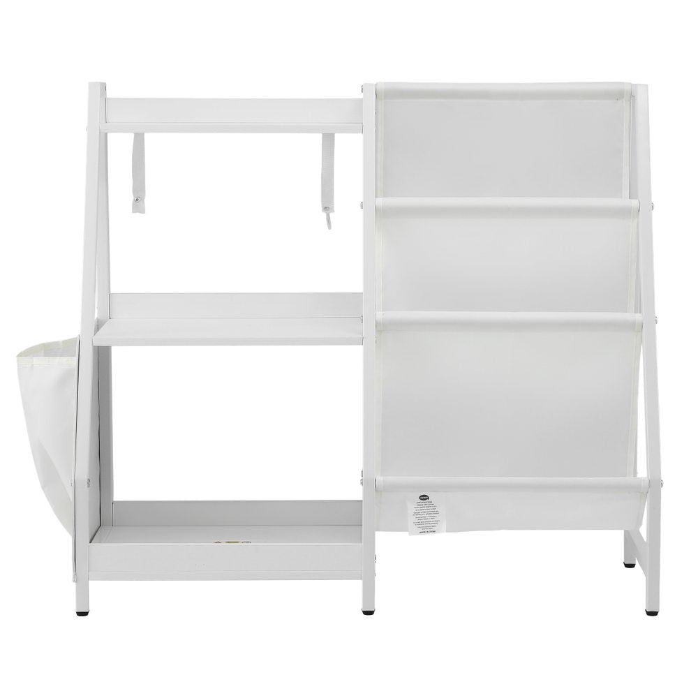 Keezi 3-Tier Kids Bookshelf Bookcase Children Toy Storage - FURNI-G-BOOK-MT-WH