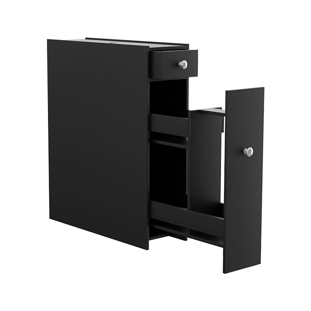 Artiss Bathroom Storage Cabinet Toilet Slim Tissue Box Caddy - FURNI-G-TIS382-BK