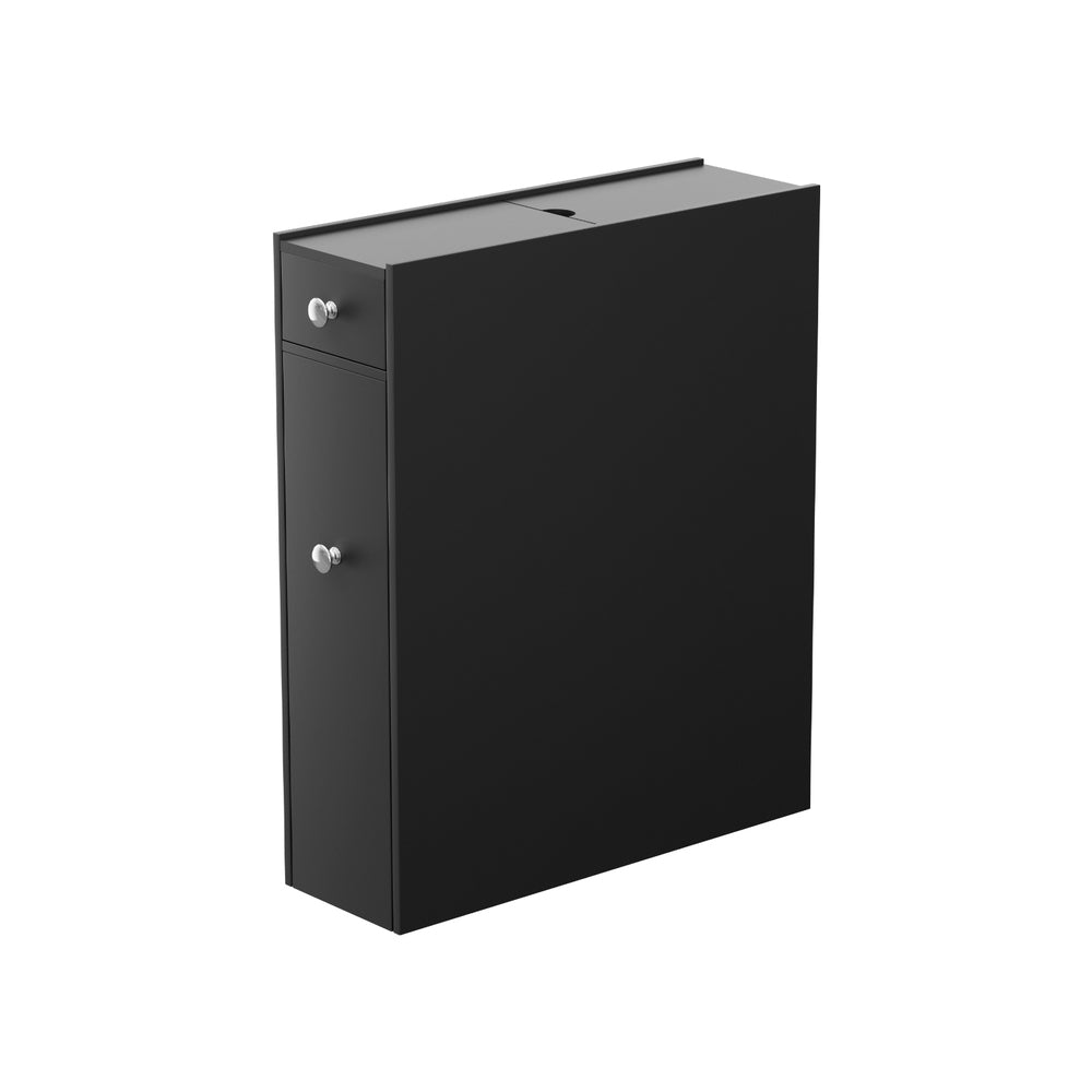 Artiss Bathroom Storage Cabinet Toilet Slim Tissue Box Caddy - FURNI-G-TIS382-BK