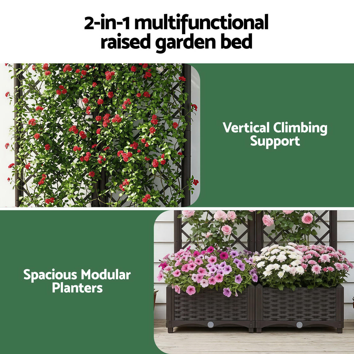 Green Fingers Raised Garden Bed Vertical Planter Self - GARDEN-PP-PANEL-80