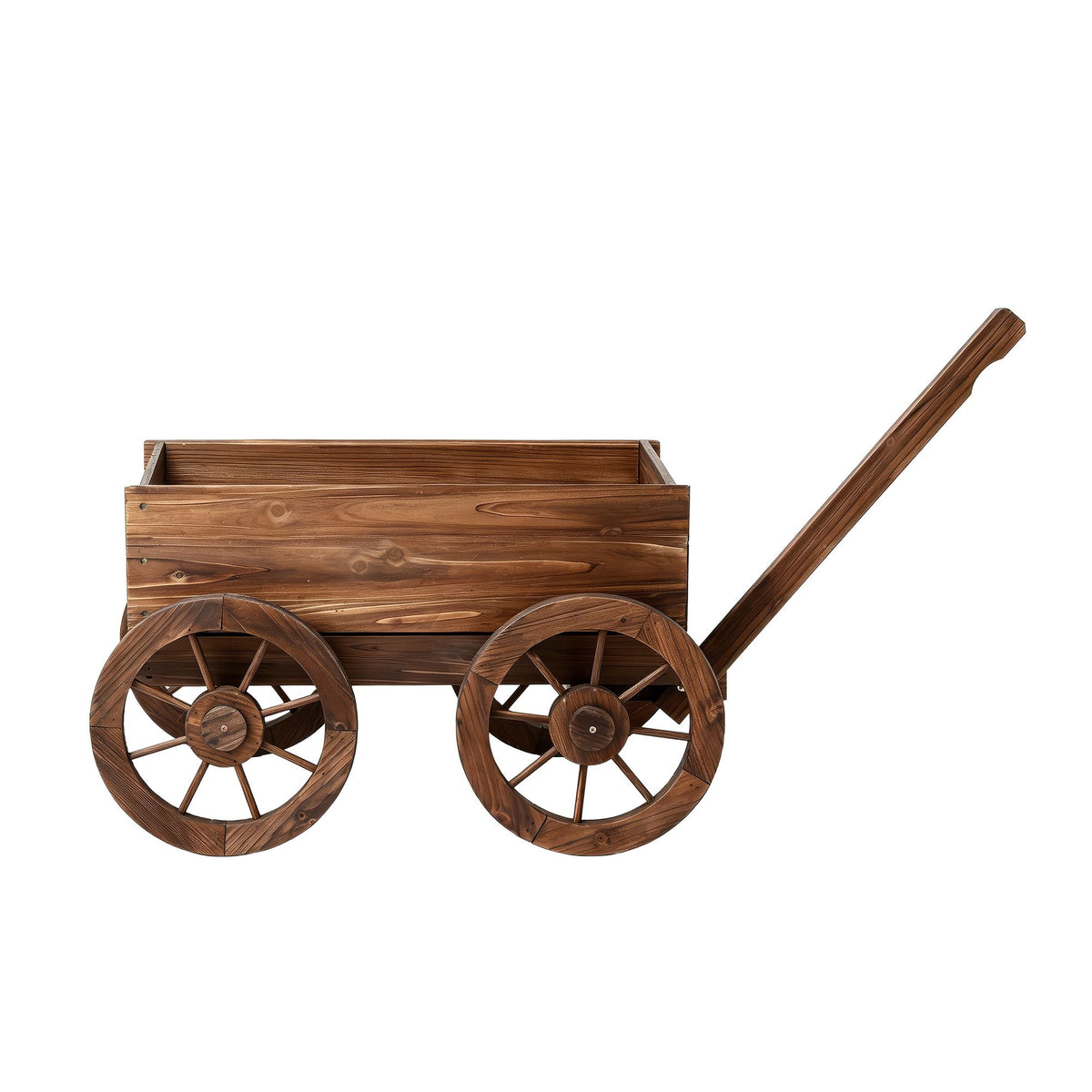 Gardeon Wooden Planter Cart Garden Decor Plant Stand Fir Wood - GD-GC-XL-CC