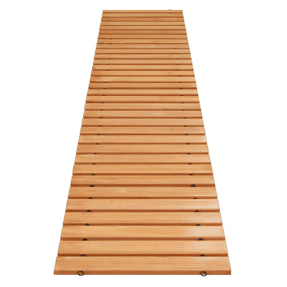 Gardeon 8FT Wooden Garden Pathway Roll-Out Straight Walkway - GD-PW-8FT-BR