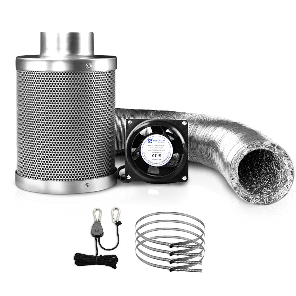 Green Fingers 6"Ventilation Kit Fan Hydroponics Grow Tent - GT-KIT-VENT-6IN