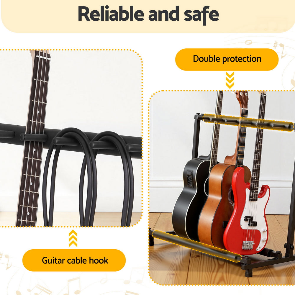 Alpha 5 Space Folding Guitar Stand Rack Holder Display
