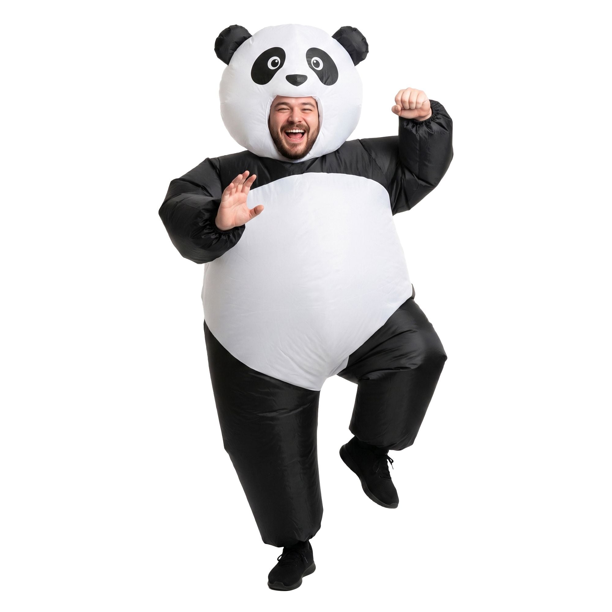 Inflatable Costume Panda Suit Fancy Dress Adult Party Outfit Black One Size
