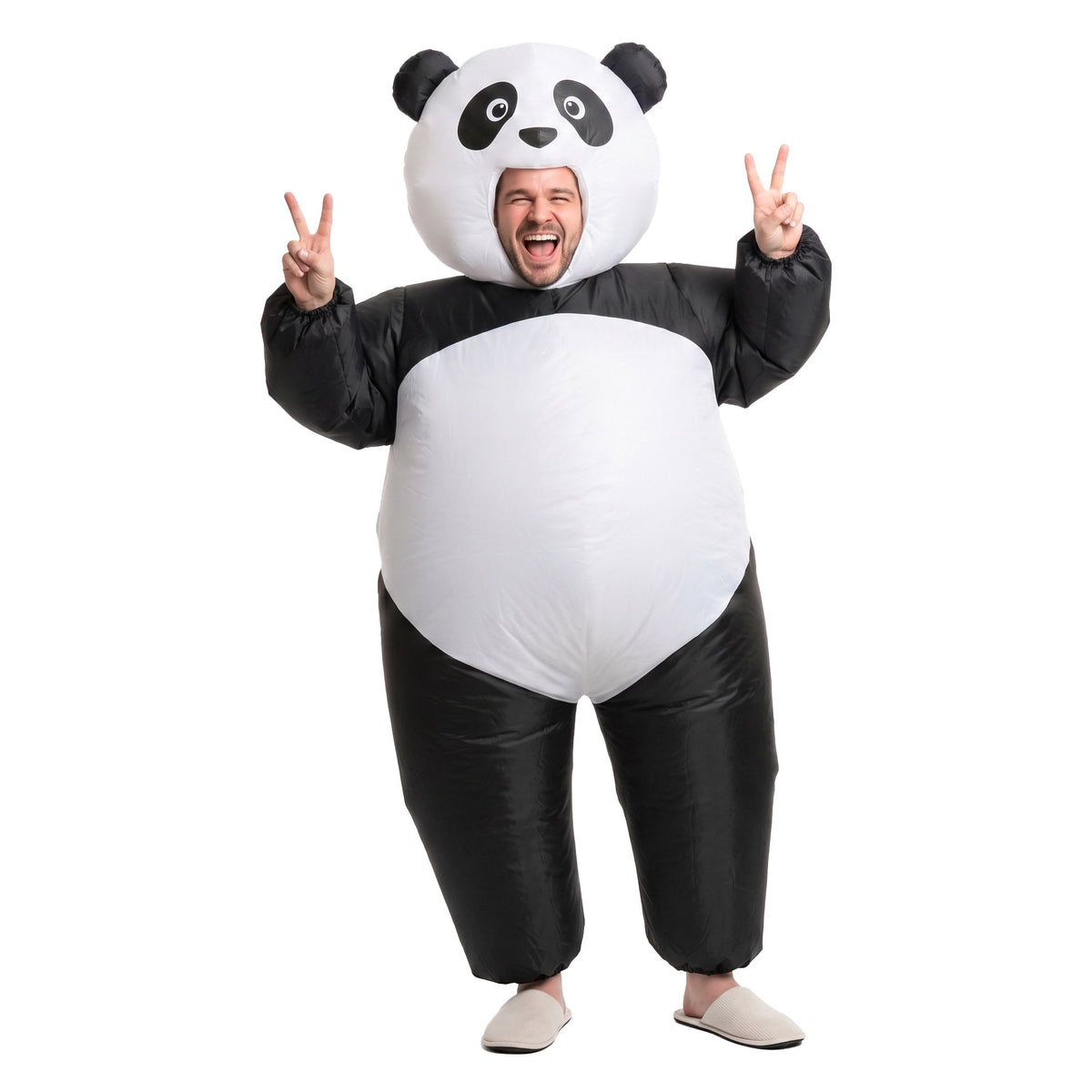 Inflatable Costume Panda Suit Fancy Dress Adult Party Outfit Black One Size