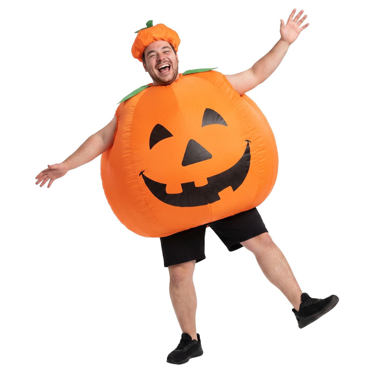 Inflatable Costume Pumpkin Fancy Dress Halloween Party Suit Orange One Size