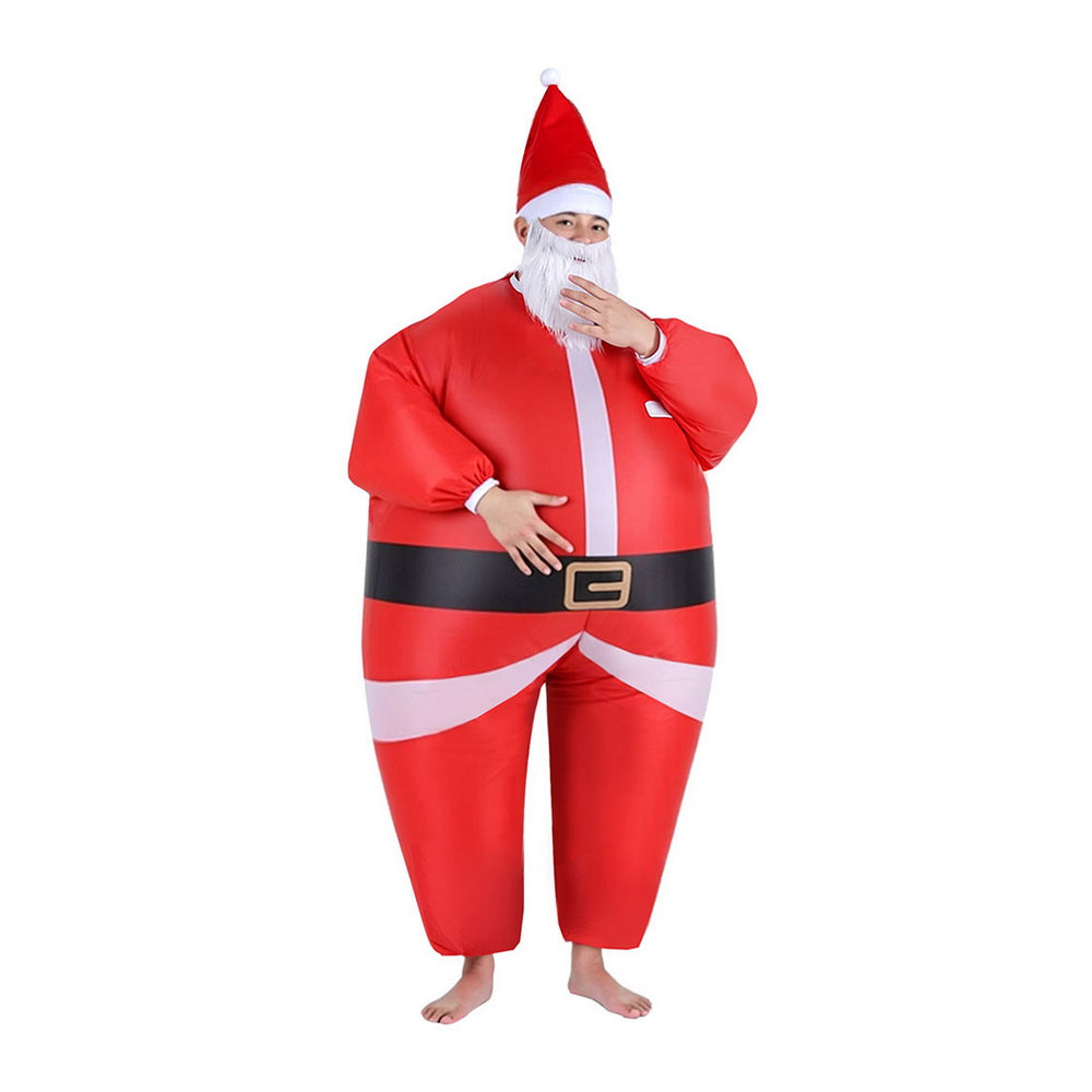 Inflatable Santa Claus Costume Adult Suit Blow Up Party Fancy Dress Cosplay