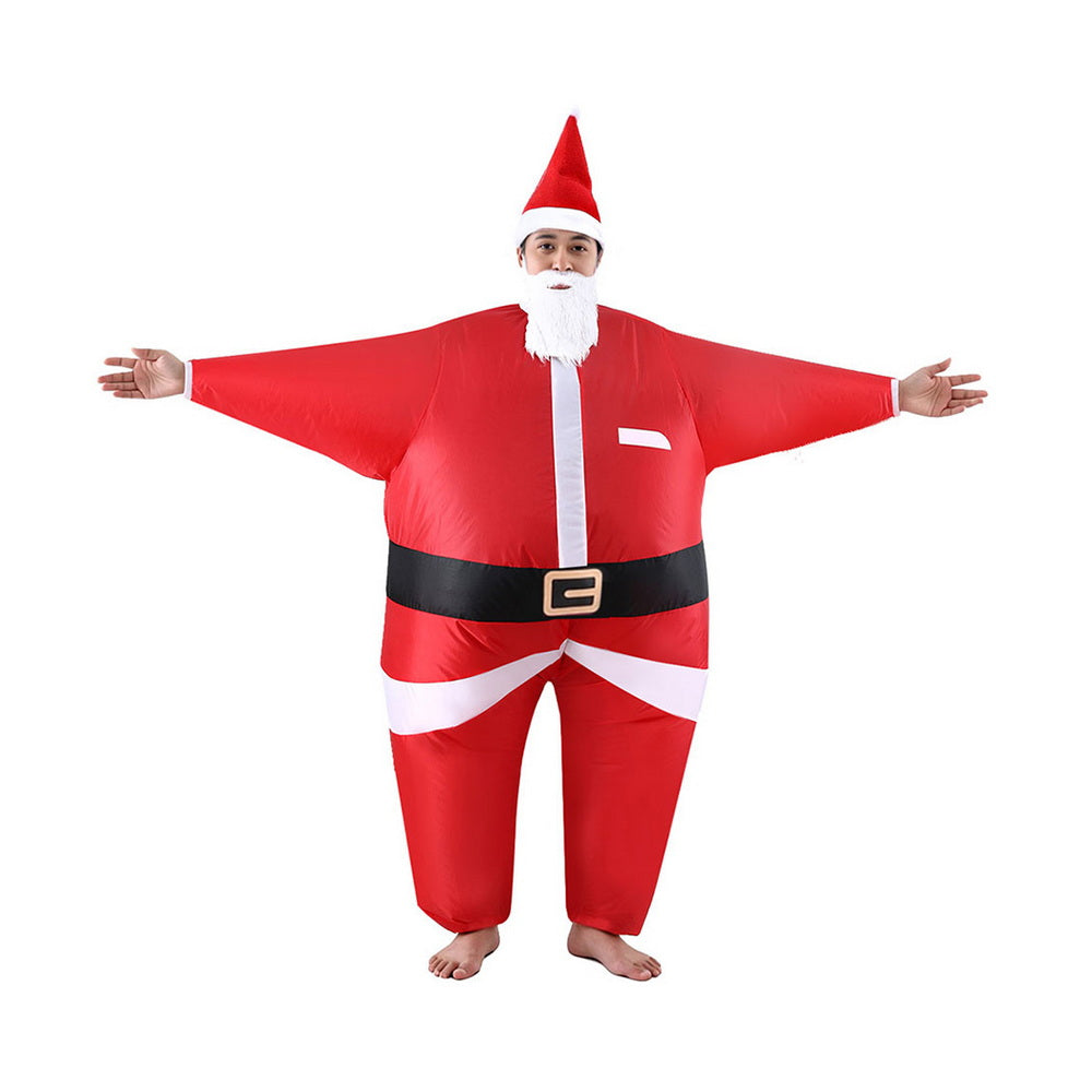 Inflatable Santa Claus Costume Adult Suit Blow Up Party Fancy Dress Cosplay
