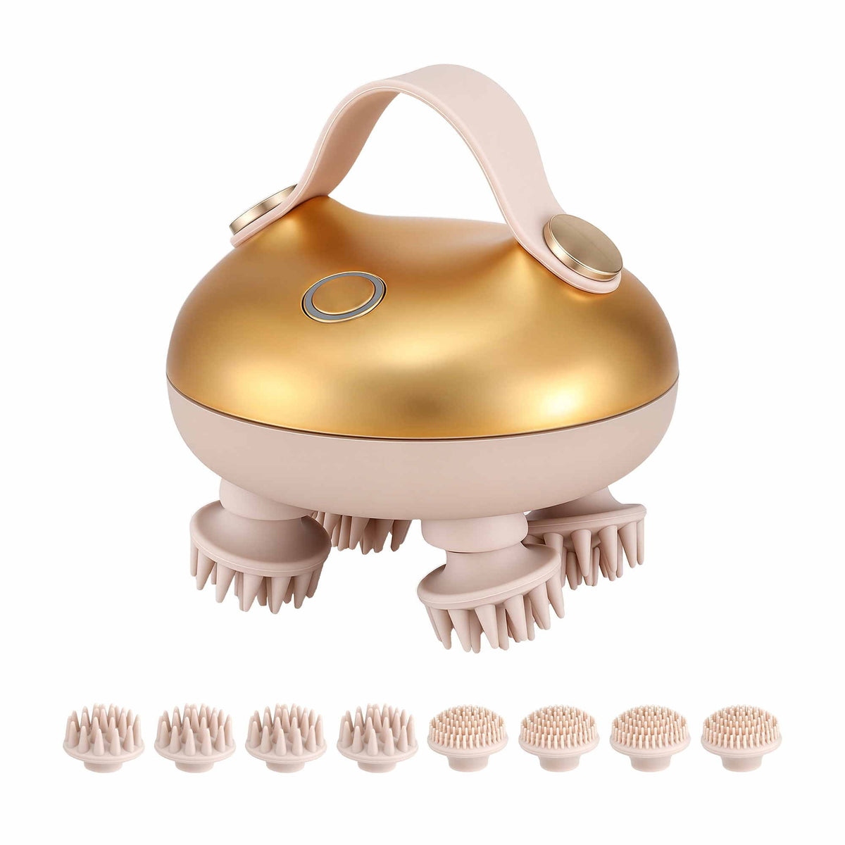 Livemor Scalp Massager Kneading Head Massager Scalp Stress Relax Portable Rechargeable Hair Massager Shower Massage Waterproof Cat Massager Scratcher, Gift for Mom Dad