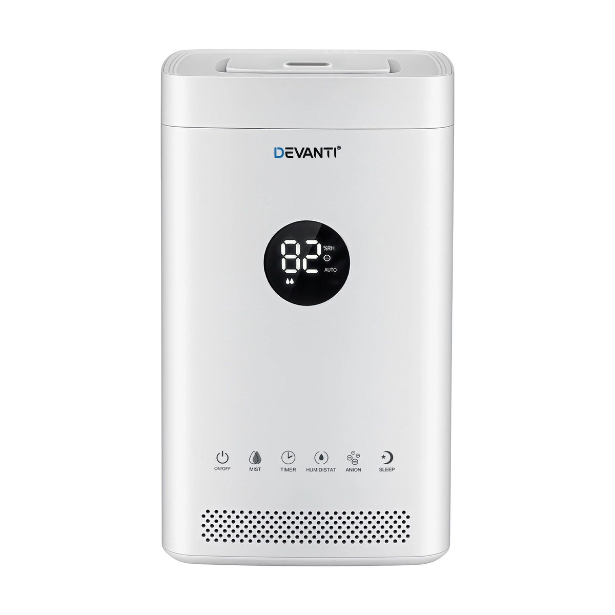 Devanti Ultrasonic Humidifier Air Purifier Top Fill Auto Humidity 3.5L White
