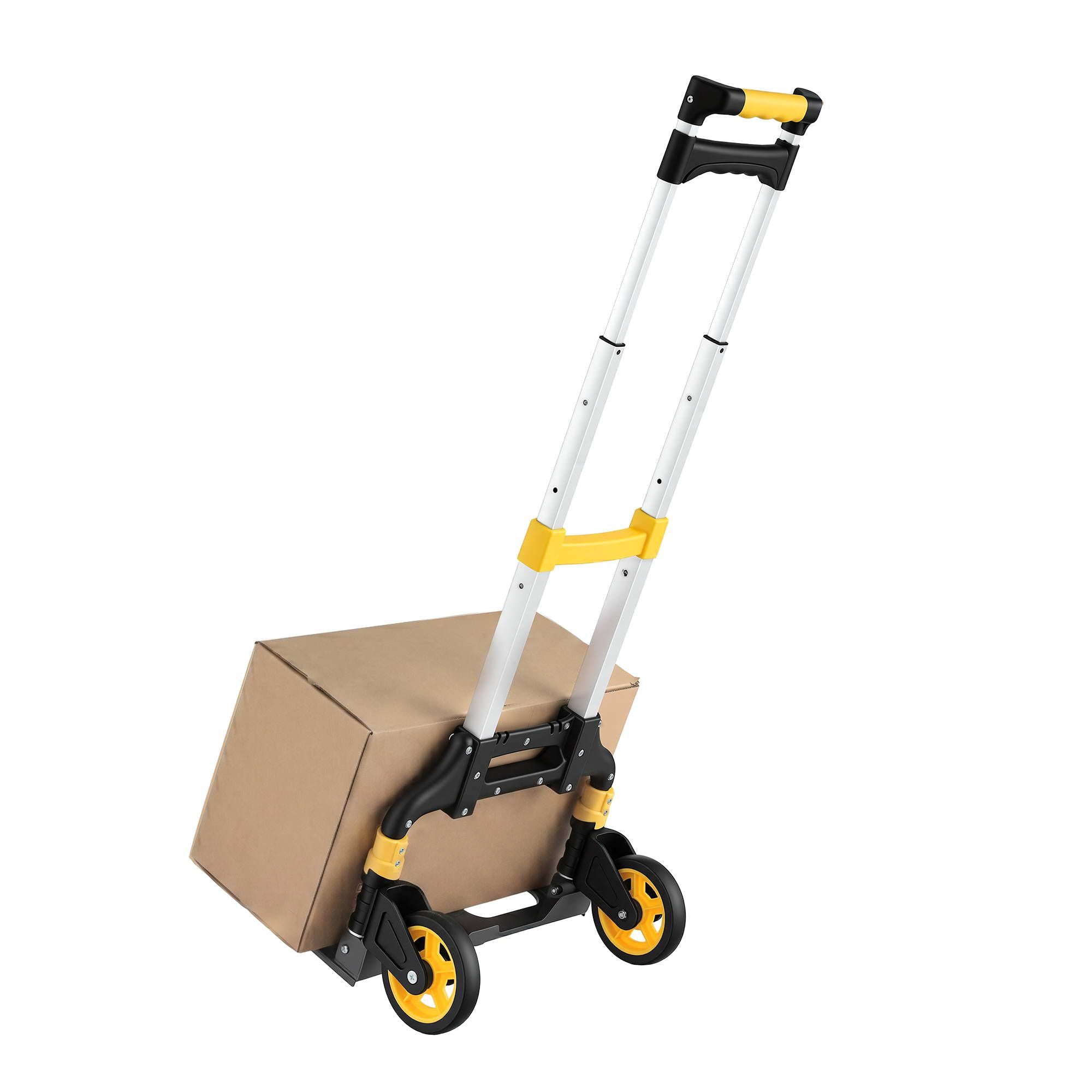 Giantz Folding Trolley Portable Hand Truck Lightweight Travel Luggage Silver
