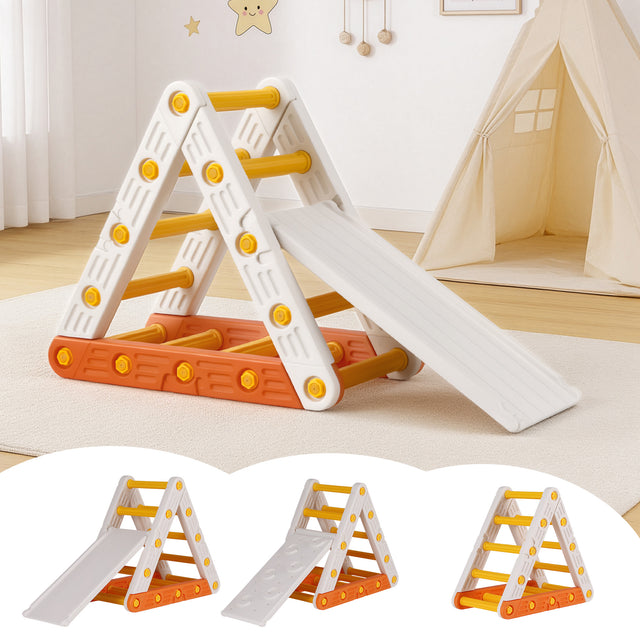 Keezi Kids Climbing Frame Slide Outdoor Toddler Toys Pikler Triangle Climber