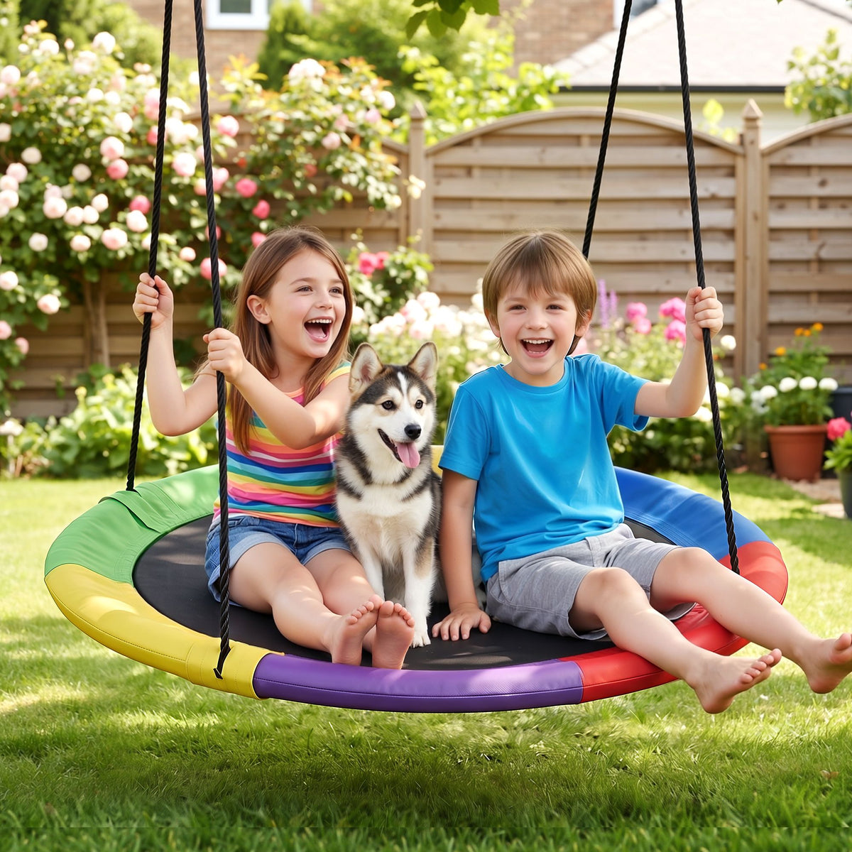 Gardeon Tree Swing Hammock 100cm for Backyard Porch Outside Playground