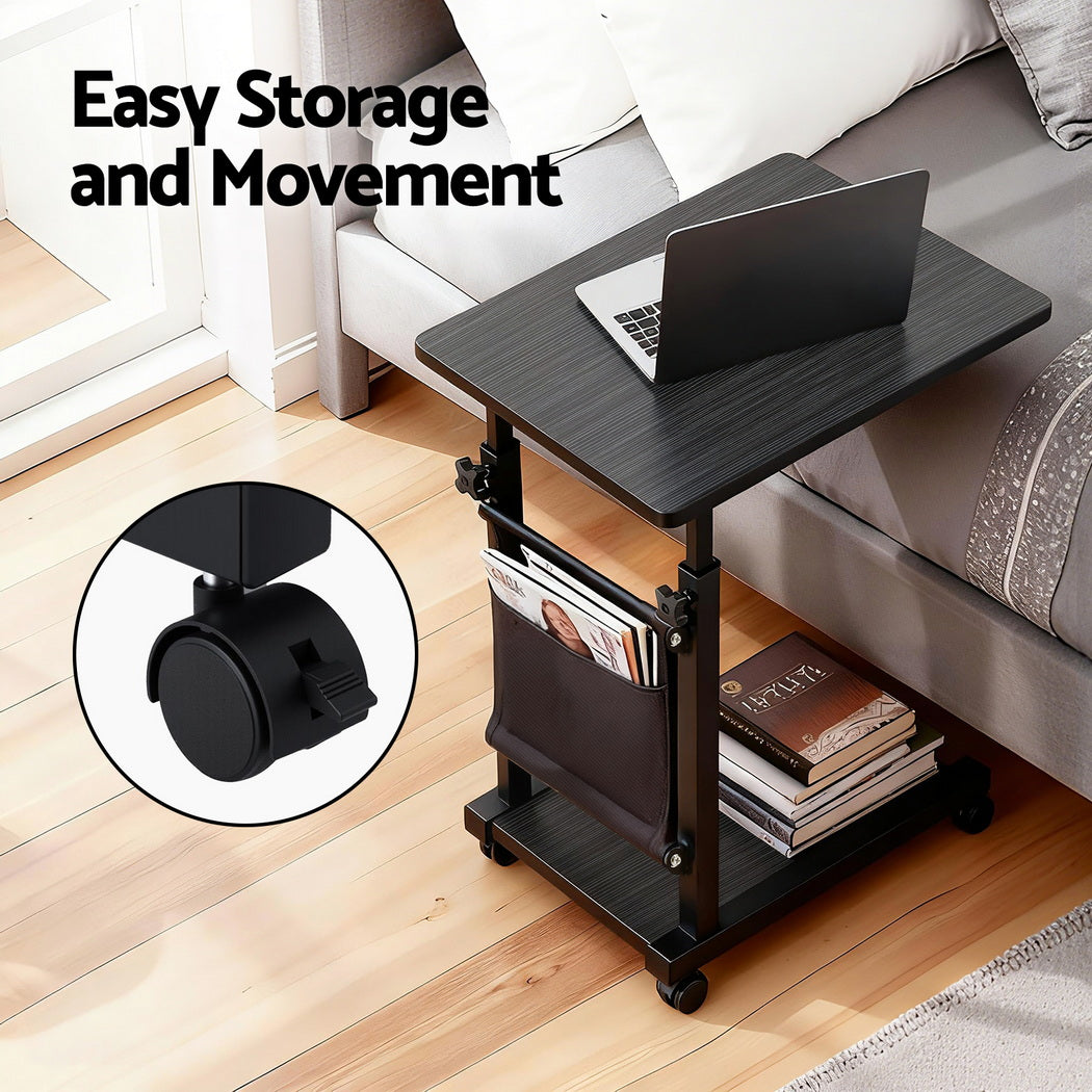 Artiss Laptop Desk Height Adjustable Mobile Workstation - LA-DESK-C-48-BK