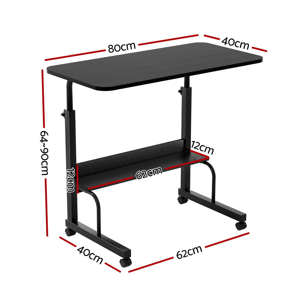 Artiss Laptop Desk Portable Sit Stand Desks Height - LA-DESK-C-80-T-BK
