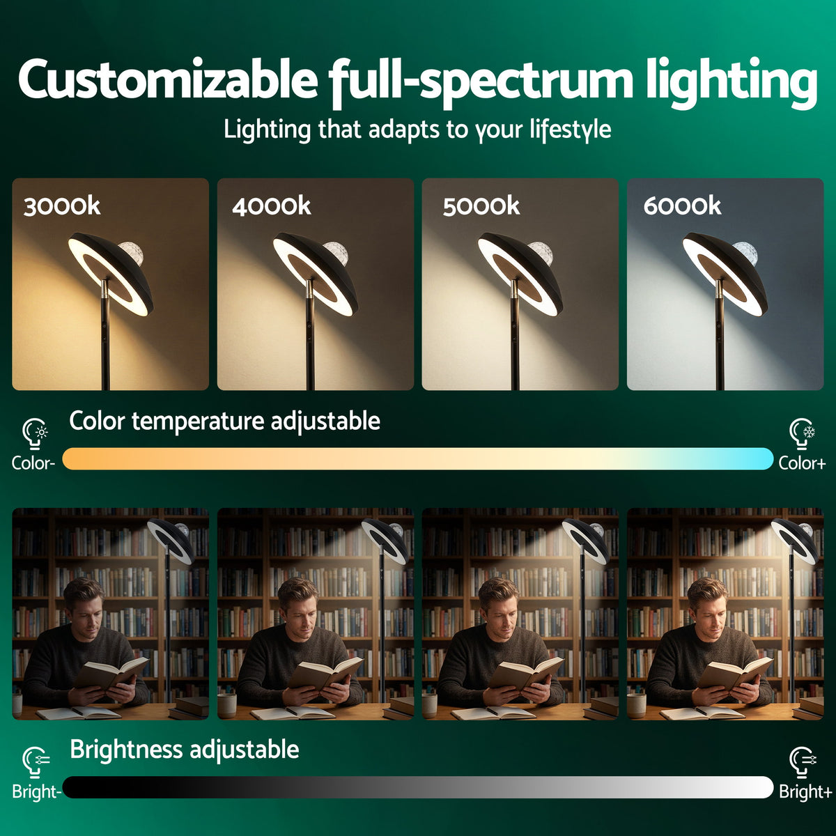 Artiss 2-in-1 LED Floor Lamp with Galaxy Projector - LAMP-FLOOR-2IN1-BK