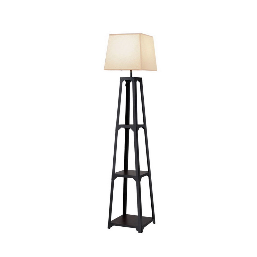 Artiss Floor Lamp 3 Tier Shelf Storage LED Light Stand Ho - LAMP-FLOOR-SF-F31109
