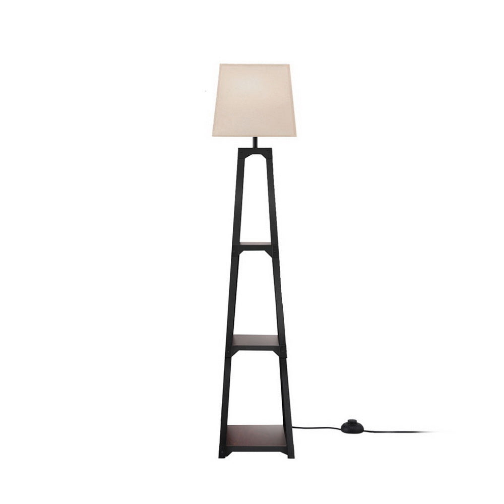 Artiss Floor Lamp 3 Tier Shelf Storage LED Light Stand Ho - LAMP-FLOOR-SF-F31109