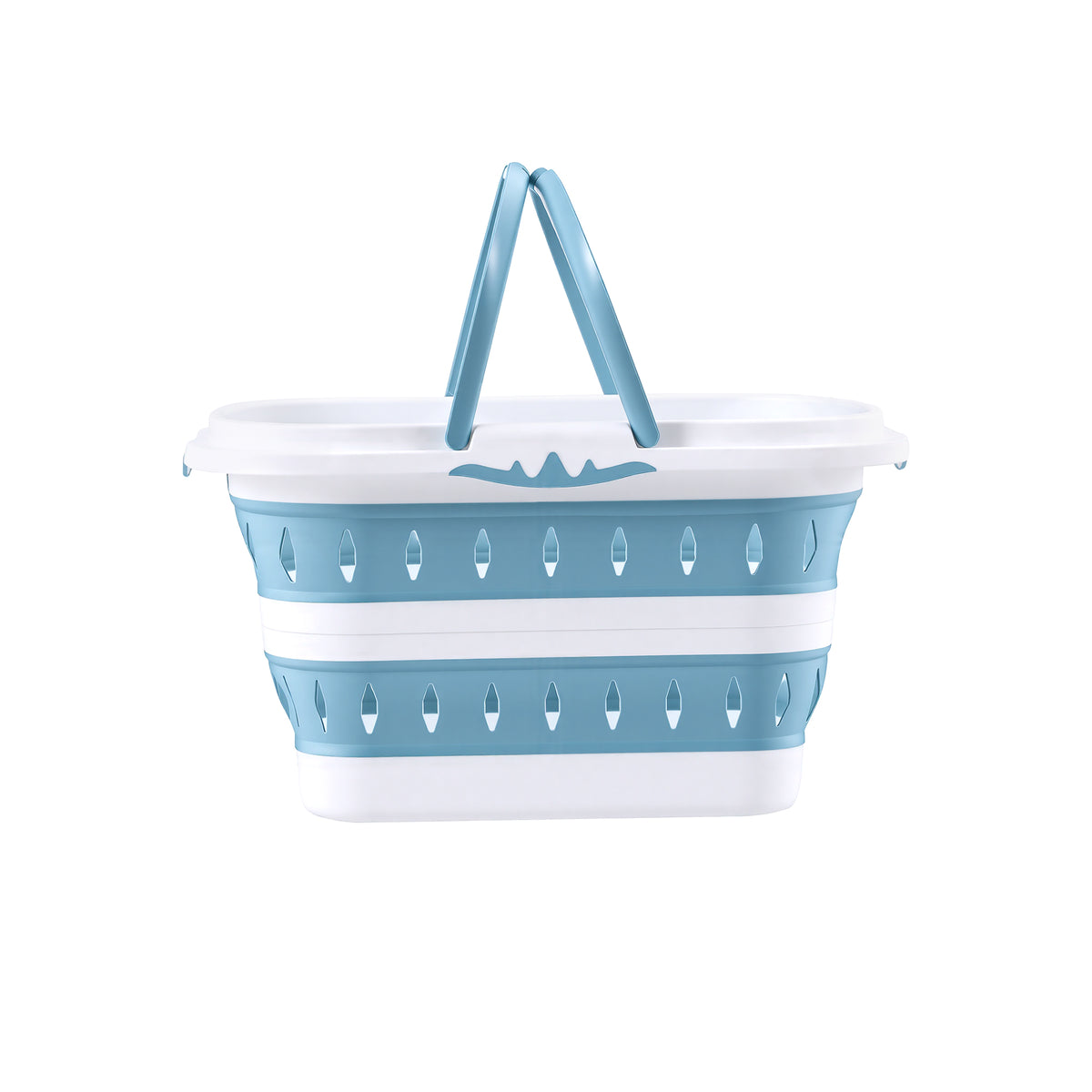 Artiss Laundry Basket Hamper Large Foldable Washing Clothes Storage Organiser Blue