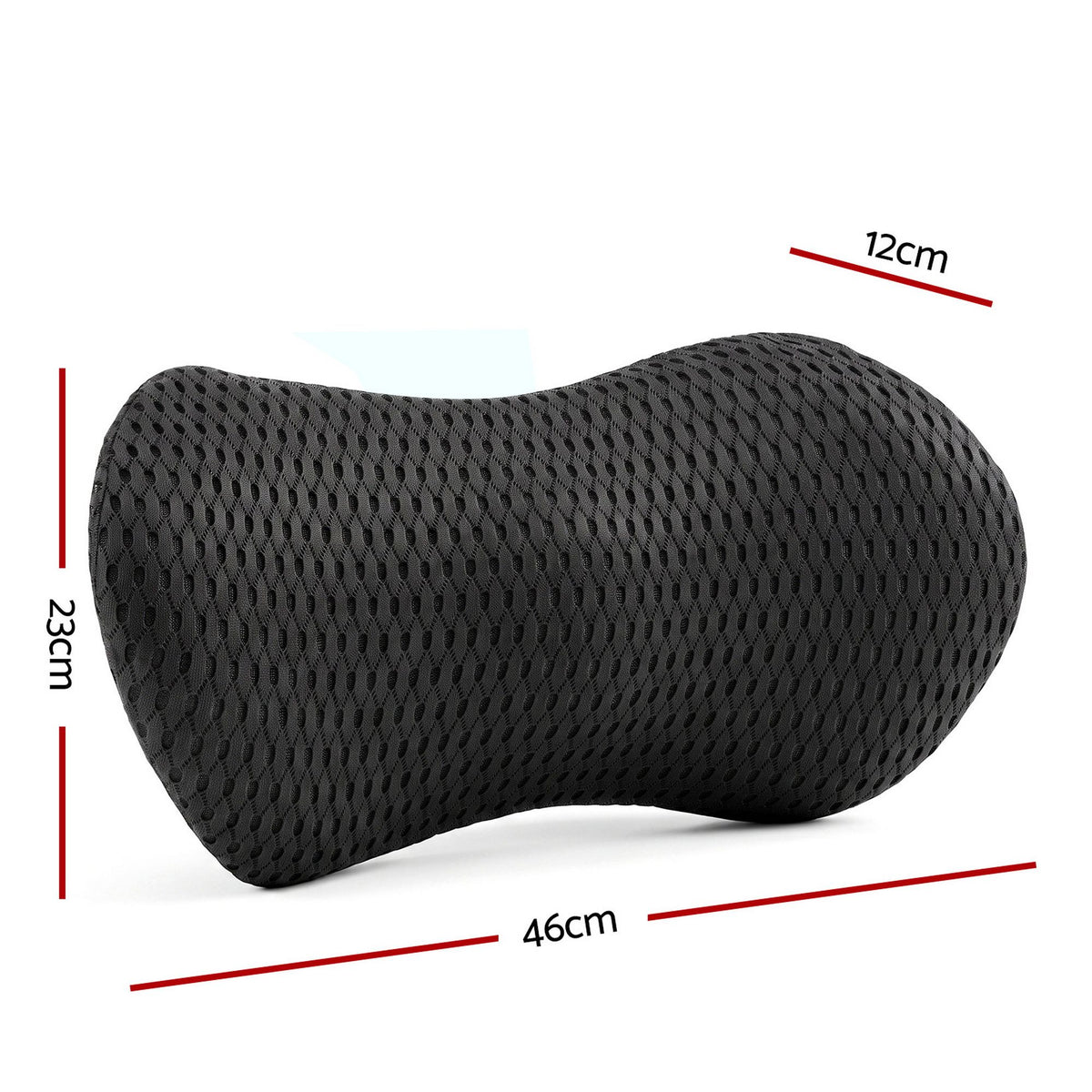 Artiss Lumbar Support Pillow for Office Chair and Car Ergonomic Memory Foam Lumbar Pillow for Lower Back, Breathable Back Support Pillow for Car Seat, Bed and Recliner