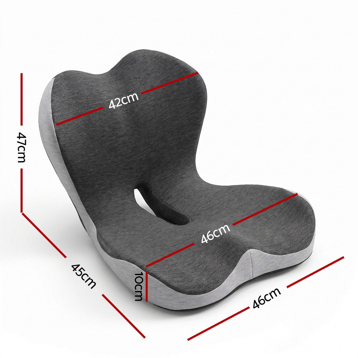 Artiss Ergonomic Seat Cushion with Lumbar Support for Office Chair, Memory Foam Coccyx and Lumbar Support Pad for Car Office Wheelchair Home
