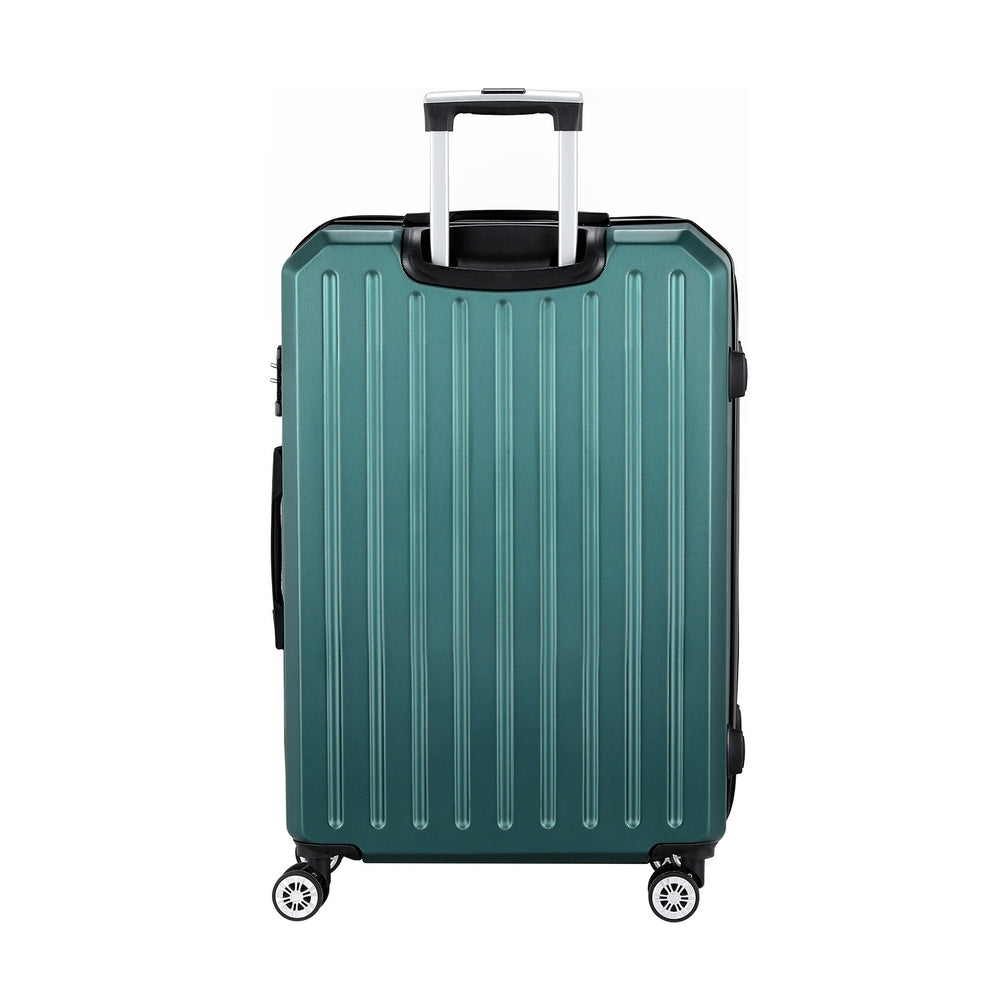 Wanderlite 28-inch Luggage Set with TSA Lock—ABS Hard Shell Travel Suitcase Organiser Luggage Case Atrovirens
