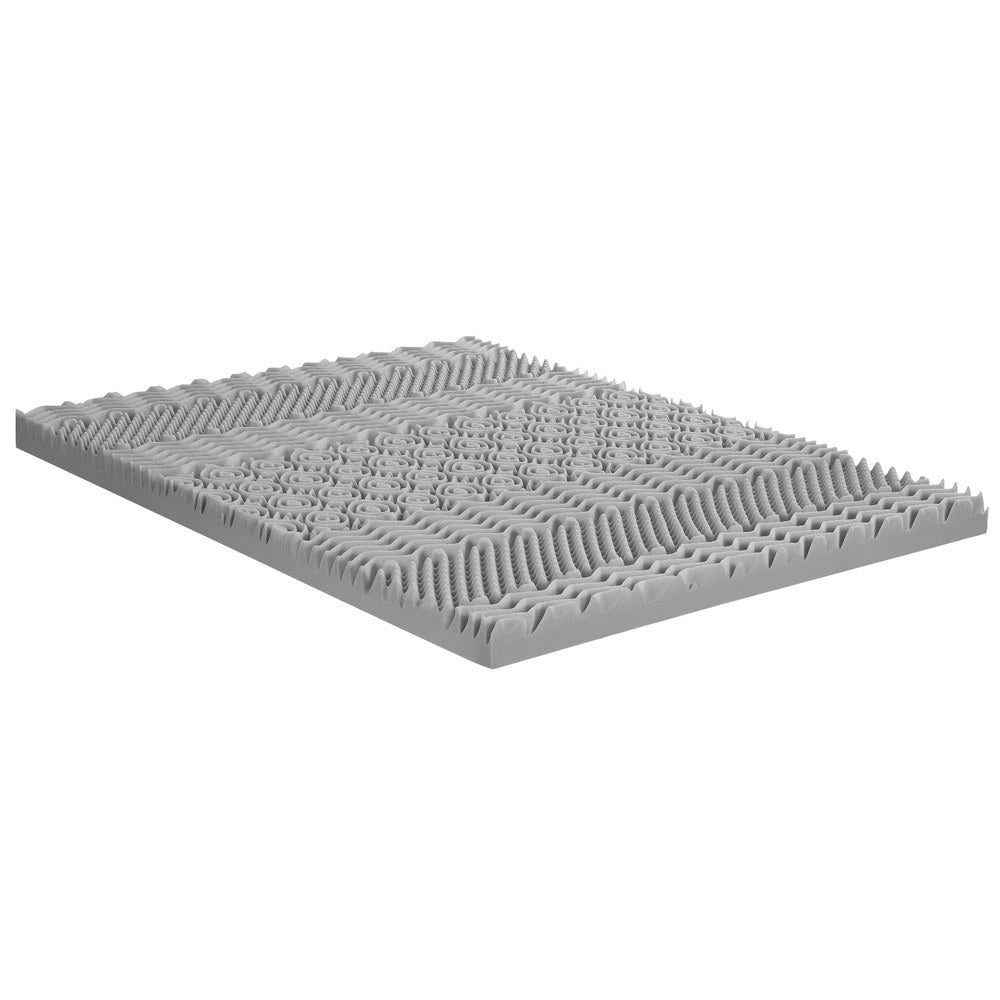Giselle Bedding 8cm Memory Foam Mattress Topper 7-Zone Graphite Queen