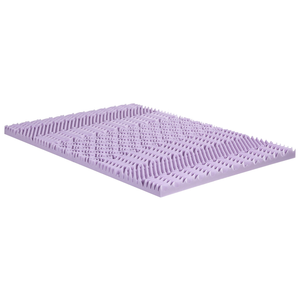 Giselle 8cm Memory Foam Mattress Topper Lavender - MATTRESS-TOP-7Z-8LA-Q