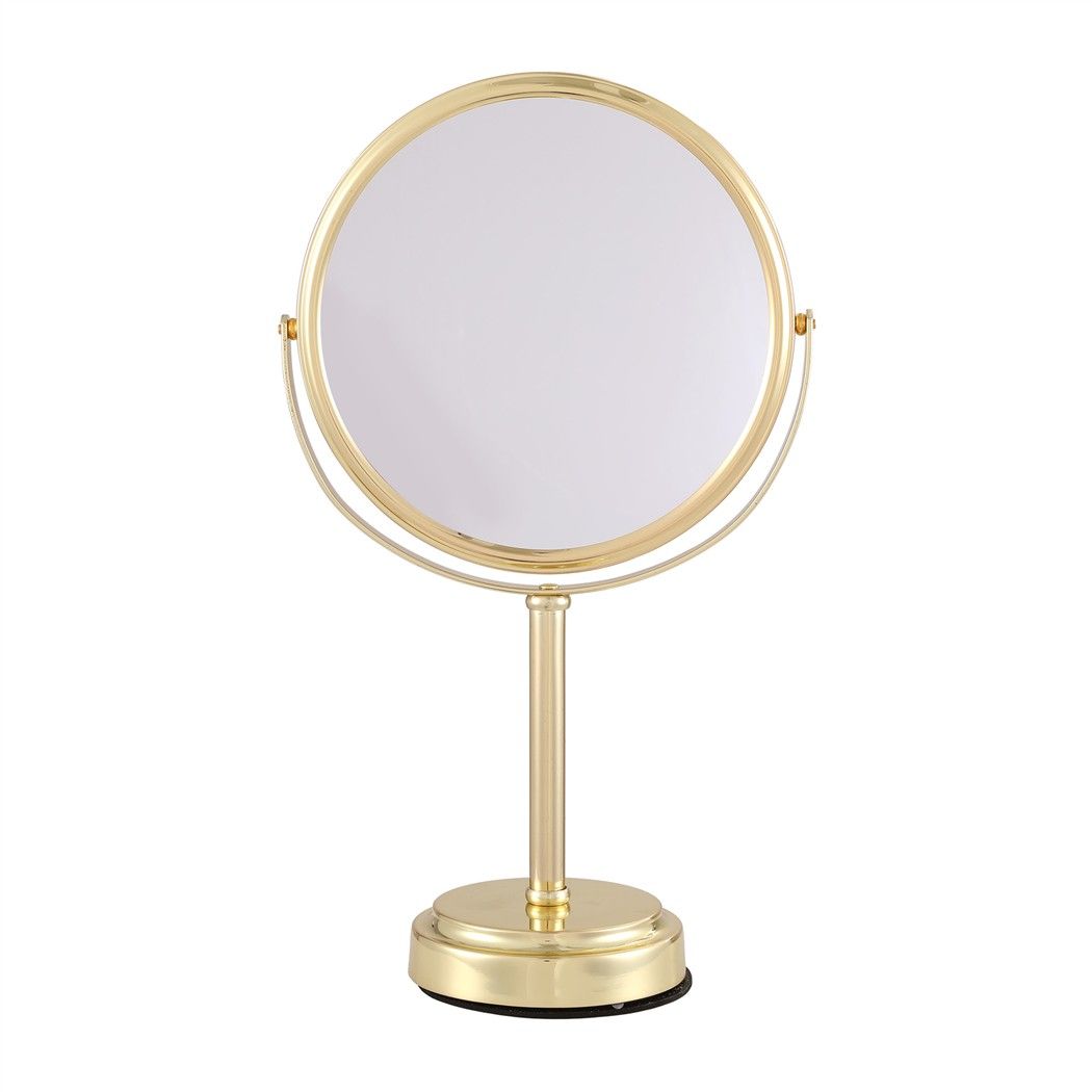 Embellir Makeup Mirror 20x20cm 1X 5X Magnifying Rotation Tabletop Gold